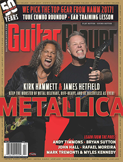 Guitar Player magazine cover with Guthrie Govan