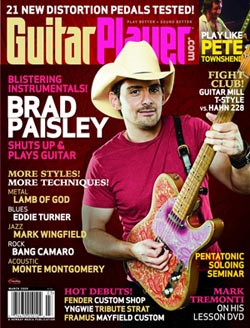 Guitar Player magazine cover with Brad Paisley